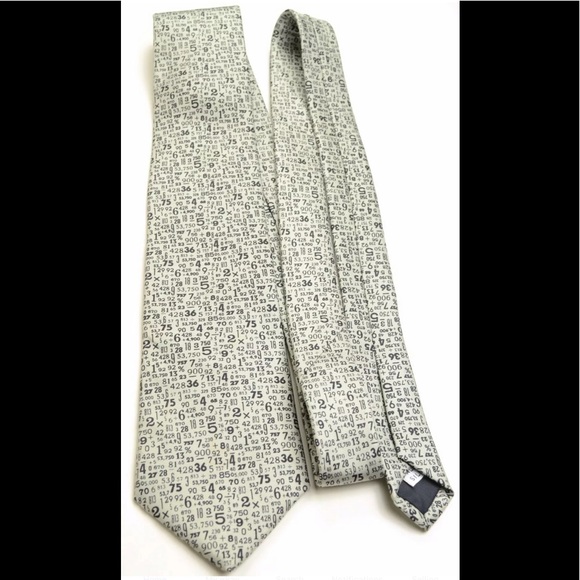 Rare Vintage HORCHOW Silk Mathmatic Equation Tie - Picture 2 of 4